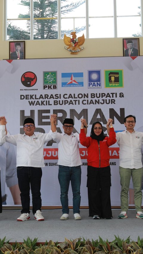 Pilkada Cianjur 2024, Herman-Ibang Borong Lima Dukungan Parpol Sekaligus