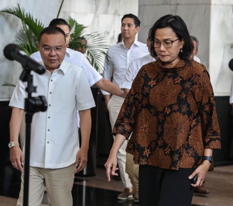 FOTO: Momen Tim Sinkronisasi Prabowo-Gibran Temui Sri Mulyani, Blak-blakan Sudah Dua Bulan Intens Komunikasi