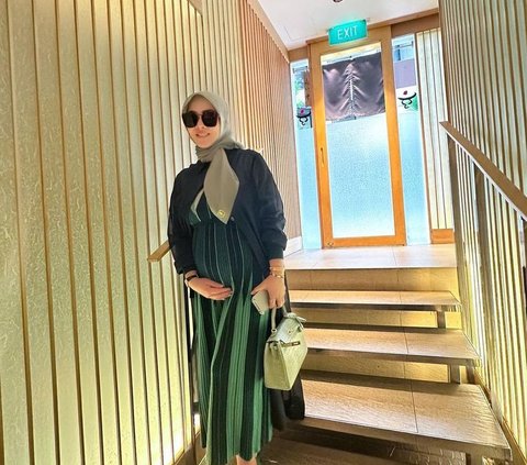 5 Portraits of Syahrini Whose Pregnancy Has Been 'Kept Secret' Since January 2024, Looking Beautiful in All Green