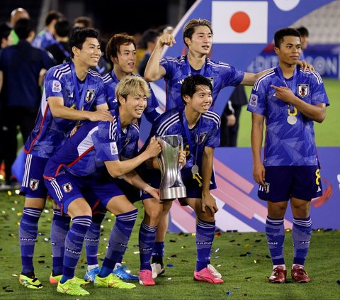 FOTO: Dramatis!, Momen Timnas Jepang U-23 Juara Piala Asia U-23 2024 Usai Cetak 1 Gol ke Gawang Uzbekistan