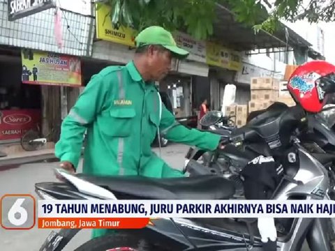 Menabung Rp5 Ribu Setiap Hari selama 19 Tahun, Juru Parkir Asal Jombang Akhirnya Bisa Berangkat Haji Bersama Istri