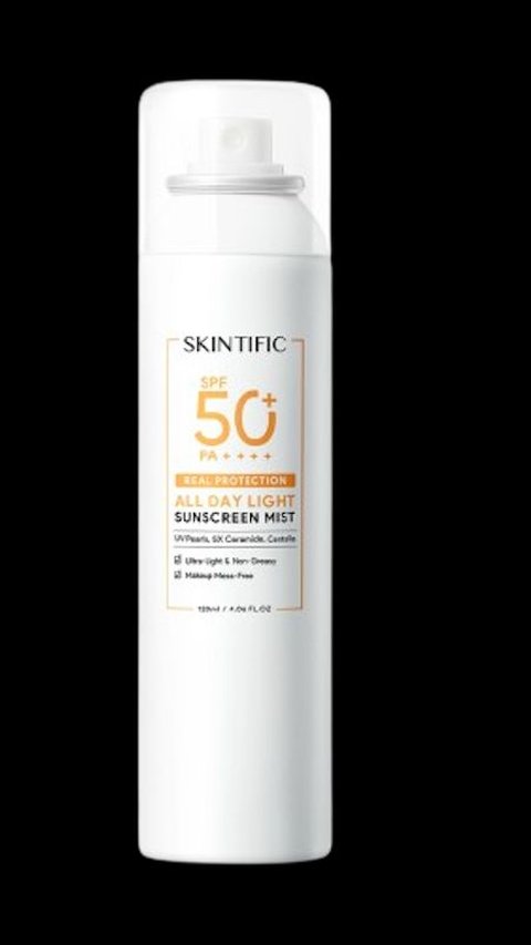 <b>Skintific All Day Light Sunscreen Mist SPF 50 PA++++</b><br>