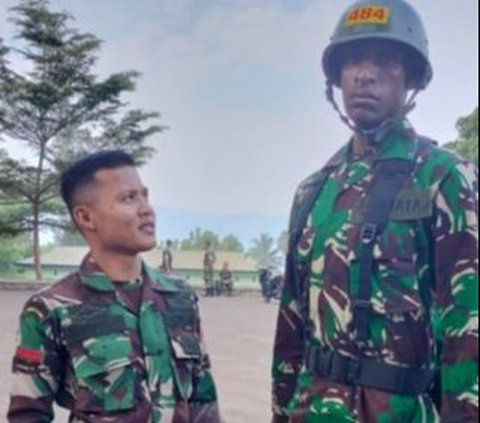 Potret Calon Prajurit TNI Tinggi Badannya 2 Meter, Ukuran Sepatu 52 Bikin Pusing Pelatih