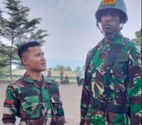 Potret Calon Prajurit TNI Tinggi Badannya 2 Meter, Ukuran Sepatu 52 Bikin Pusing Pelatih