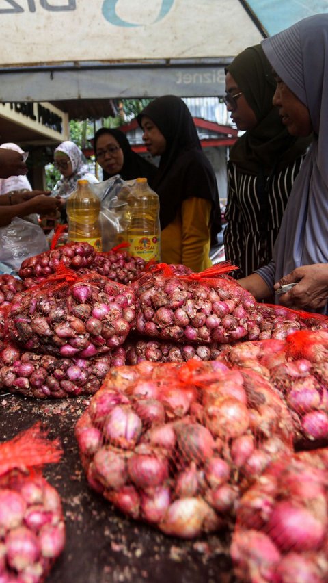 FOTO: Bawang Merah Masih Mahal, Gerakan Pasar Murah Gencar Dilakukan untuk Menekan Harga