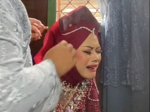 Bride Moment in South Kalimantan Possessed After Makeover, Making Makeup Artist Nervous