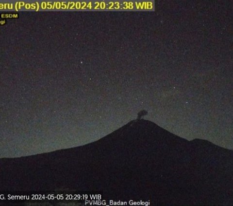 Gunung Semeru Kembali Erupsi, Letusan Mencapai 800 Meter