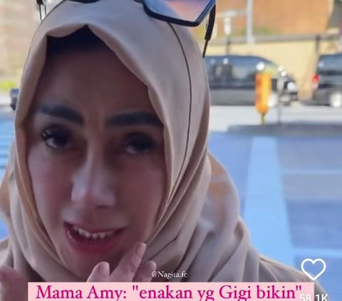 Pujian Mama Amy ke Nagita Slavina Bikin Salting saat Makan Spagheti Bareng di Luar Negeri: Enakan yang Gigi Bikin