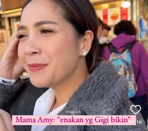 Pujian Mama Amy ke Nagita Slavina Bikin Salting saat Makan Spagheti Bareng di Luar Negeri: Enakan yang Gigi Bikin