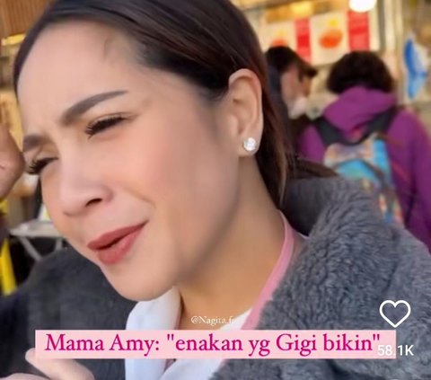 Pujian Mama Amy ke Nagita Slavina Bikin Salting saat Makan Spagheti Bareng di Luar Negeri: Enakan yang Gigi Bikin