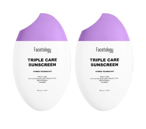Facetology Triple Care Sunscreen (Sumber blibli.com/jamicastore).