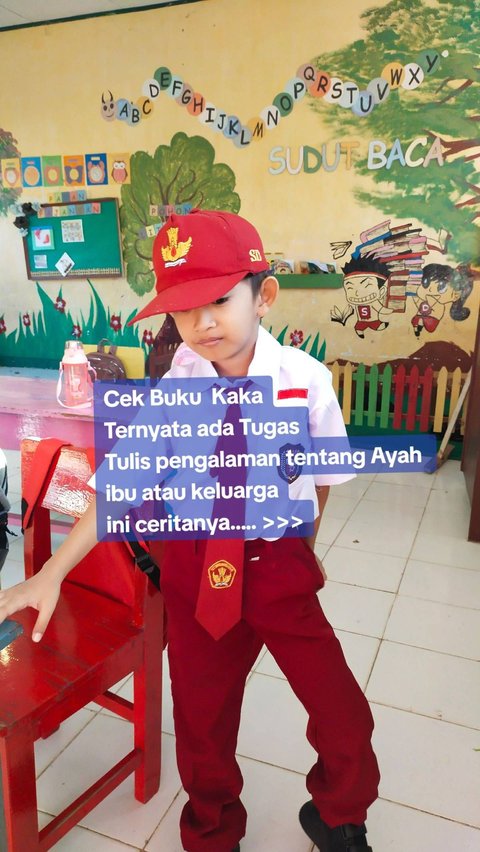 Bocah SD Tulis Tugas Sekolah Tentang Keluarga, Ceritakan Soal Ayahnya Bikin Sang Ibu Menangis saat Baca