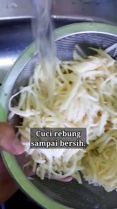 Cuci Rebung Sampai Bersih