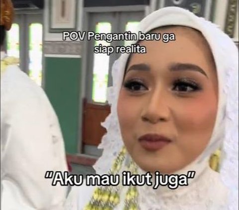 Between Laughter and Pity! Only 15 Minutes After Marriage, the Bride Whines to Join Friends Hanging Out in Blok M