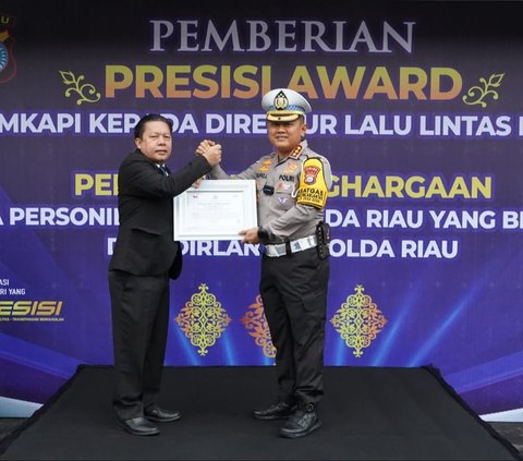 Kerja Keras Polisi Lalu Lintas di Riau Amankan Arus Mudik Lebaran Diganjar Penghargaan
