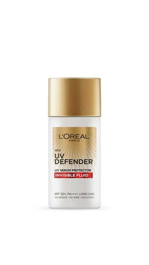 4. L'Oreal Paris UV Defender Invisible Fluid Sunscreen SPF50+ PA++++<br>