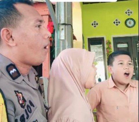 Merdunya Suara Bintara Polisi Tilawah Bareng Dua Anaknya, Bikin Netizen Kagum dan Salut