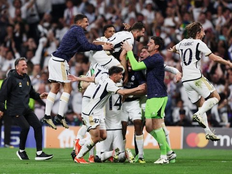 FOTO: Aksi Joselu Jadi Dewa Penyelamat Real Madrid Lolos ke Final Liga Champions 2023/2024 Usai Bungkam Bayern Munich 2-1