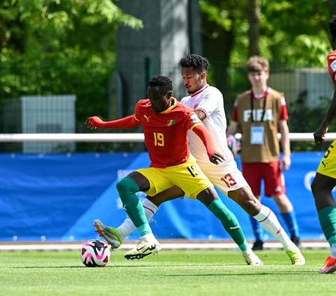 FOTO: Takluk 0-1 dari Guinea U-23, Kesempatan Tim Garuda Muda Melaju ke Olimpiade 2024 di Paris Pupus