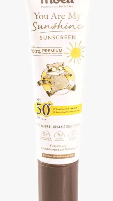 <b>Moell Physical Sunscreen Anak dan Bayi SPF 50+ (PA++++)</b><br>