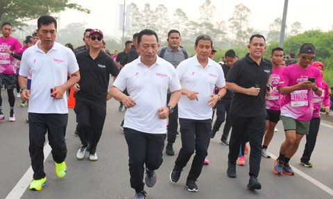 Tiga Jenderal Polisi Lari Pagi Bareng, Dua Jenderal Bintang 3 Lulusan Terbaik Akpol