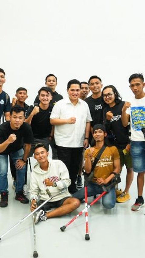 Para Pemain Timnas Sepak Bola Amputasi Bertemu dengan Erick Thohir, Sang Ketum PSSI Salut Prestasinya