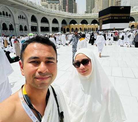 Nagita's Heat Protective Hat during Hajj Thought to be Expensive, Turns Out to be Rp80 Thousand