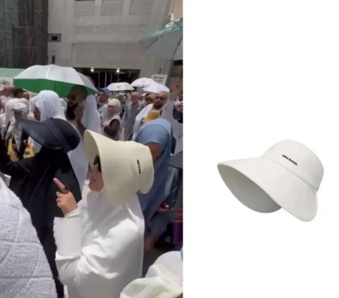 Nagita's Heat Protective Hat during Hajj Thought to be Expensive, Turns Out to be Rp80 Thousand