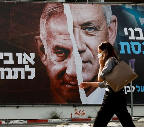 Gantz selama ini disebut-sebut sebagai calon terkuat pengganti Netanyahu jika Israel menggelar pemilihan umum saat ini. Foto: Reuters<br>