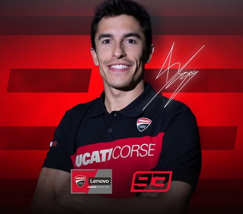 Tahun depan, Marc Marquez akan berpasangan dengan Bagnaia di Tim Ducati Lenovo.