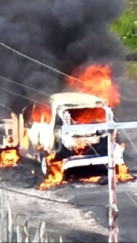 KKB Tembak Mati Sopir di Paniai, Korban dan Mobil Dibakar<br>