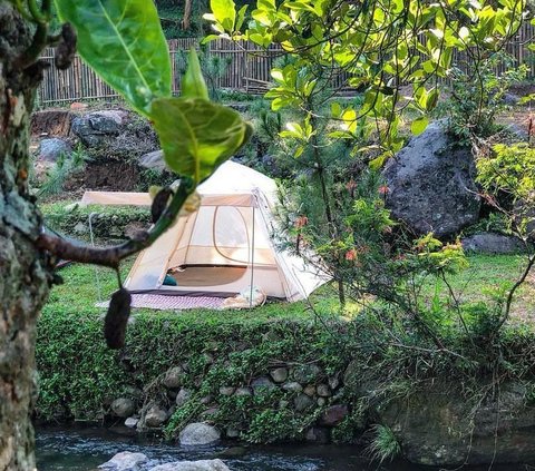 Tempat Camping di Bogor Ini Bikin Tenang Banget, Panoramanya Indah di Antara Sawah dan Sungai