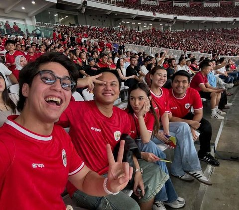 Rayakan Kemenangan, Intip Deretan Artis Tanah Air yang Nonton Timnas Indonesia vs Filipina di Stadion GBK