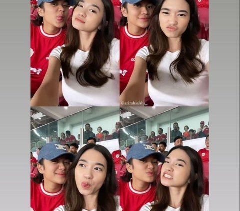 Deretan Artis Saksikan Pertandingan Timnas di Stadion, Ada Rafathar Hingga Duo Cantik Mahalini & Aaliyah Massaid