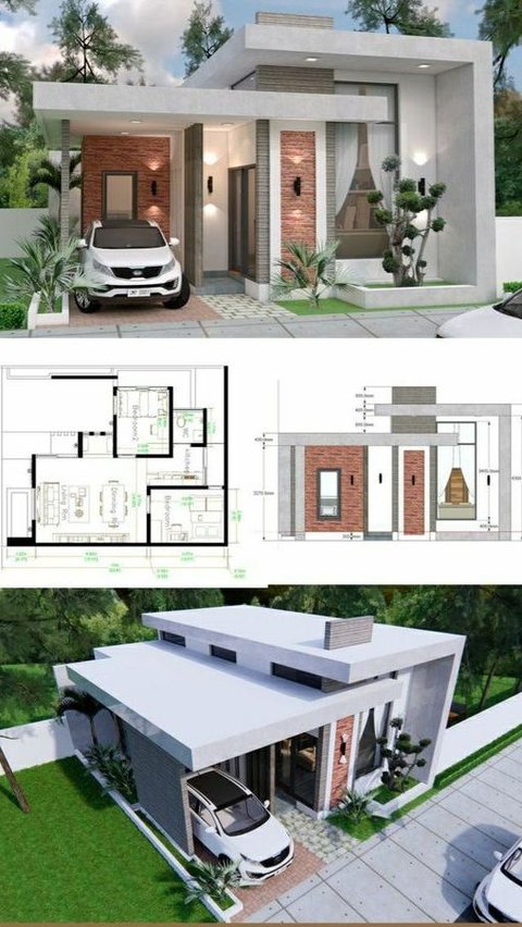 <b>Desain Rumah Minimalis 1 Lantai yang Sederhana</b><br>