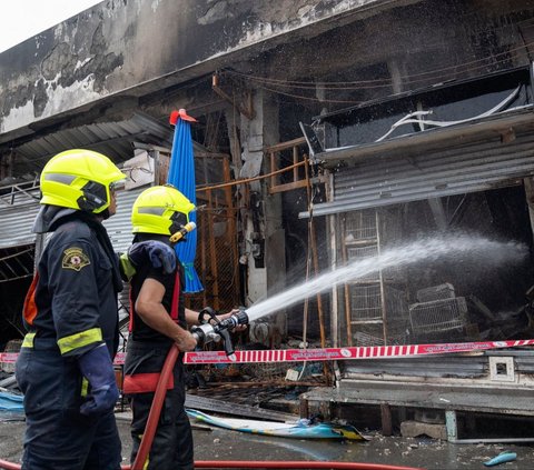 FOTO: Kondisi Pasar Hewan Terbesar di Thailand Ludes Terbakar, Ribuan Binatang Mati Terpanggang