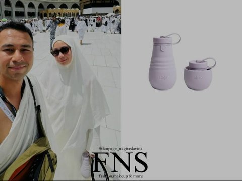 Portrait of Nagita Slavina's Fashion Item during Hajj, Wearing a Rp80 Thousand Hat