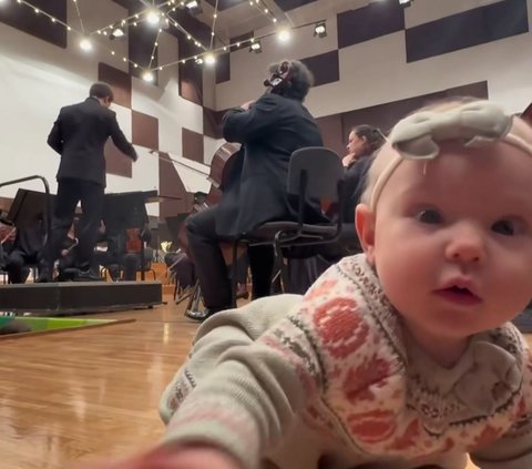 Portrait of the Atmosphere of a Special Orchestra Concert for Babies, So Exciting!