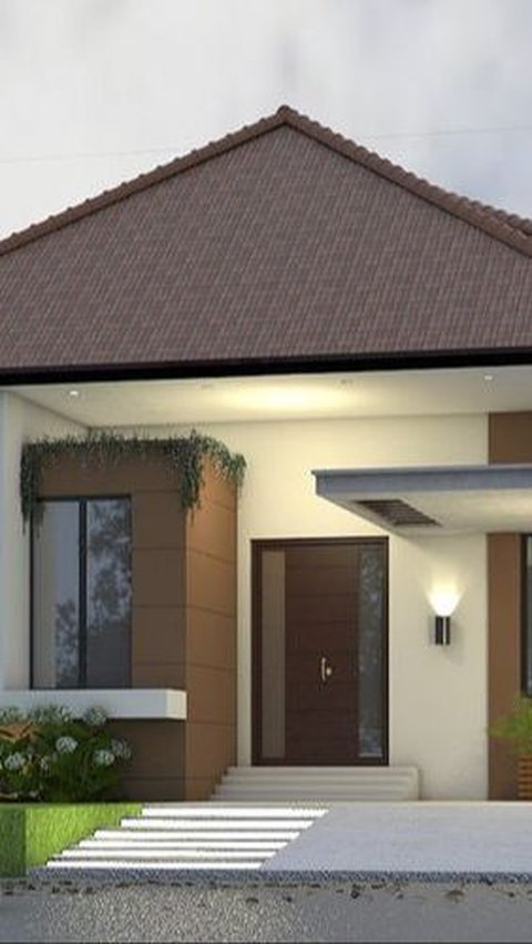 Rumah Minimalis 1 Lantai dengan Konsep Perkotaan Warna Kalem