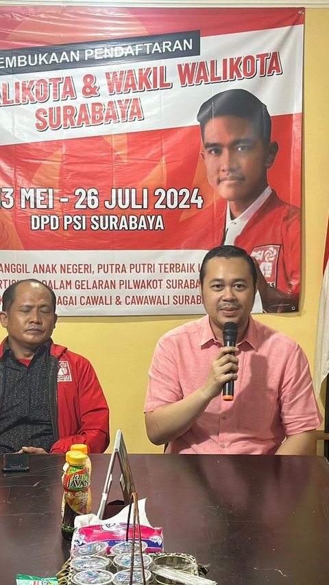 Daftar Lewat PSI, Menantu Pakde Karwo Tantang Petahana di Pilwalkot Surabaya