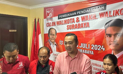 Daftar Lewat PSI, Menantu Pakde Karwo Tantang Petahana di Pilwalkot Surabaya