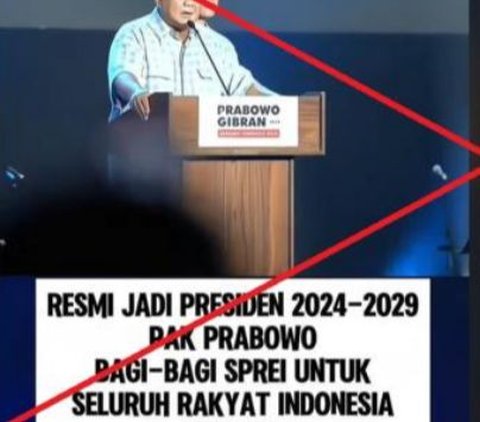 CEK FAKTA: Prabowo Bagikan Seprai Gratis untuk Seluruh Rakyat Indonesia?