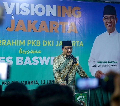 FOTO: Semringah Anies Baswedan Resmi Diusung PKB Jadi Cagub di Pilkada DKI Jakarta