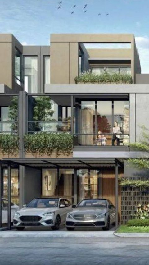 Rumah Modern Tropis Bentuk Kotak