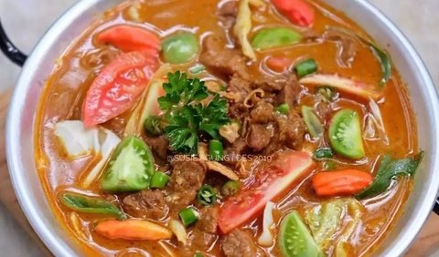 <b>1. Tongseng Daging Sapi Kuah Merah</b><br>