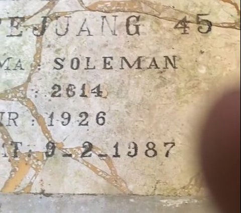 Viral Pria Perlihatkan Makam Para Pejuang Kemerdekaan '45, Begini Penampakannya yang Curi Perhatian