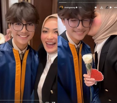 Potret Bintang Anak Hengky Kurniawan Wisuda SMP, Kini Makin Tinggi dan Tampan