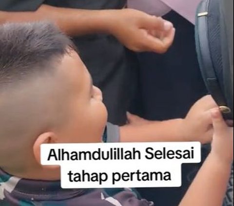 Touching Moment, Picture of Children Welcoming Their Father, a Soldier, After a Long Duty