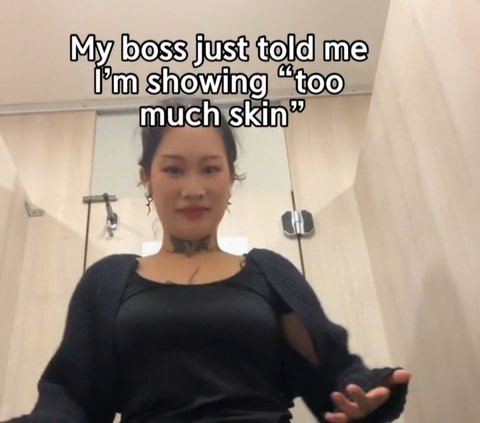 Wearing All Black and Long Sleeves, This Female Worker Still Gets Reprimanded by Her Superior