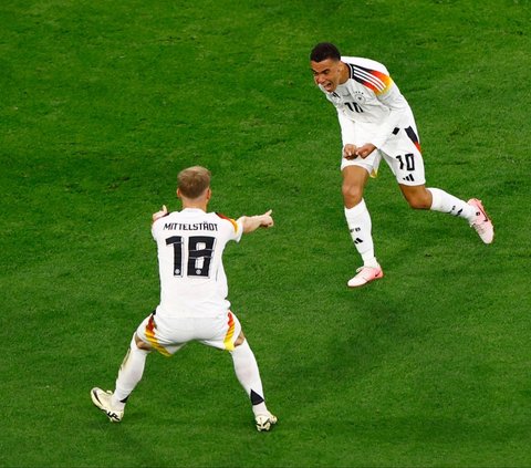 FOTO: Menyala! Jerman Gilas Skotlandia 5-1 di Euro 2024: Ini Gol-Gol Indahnya